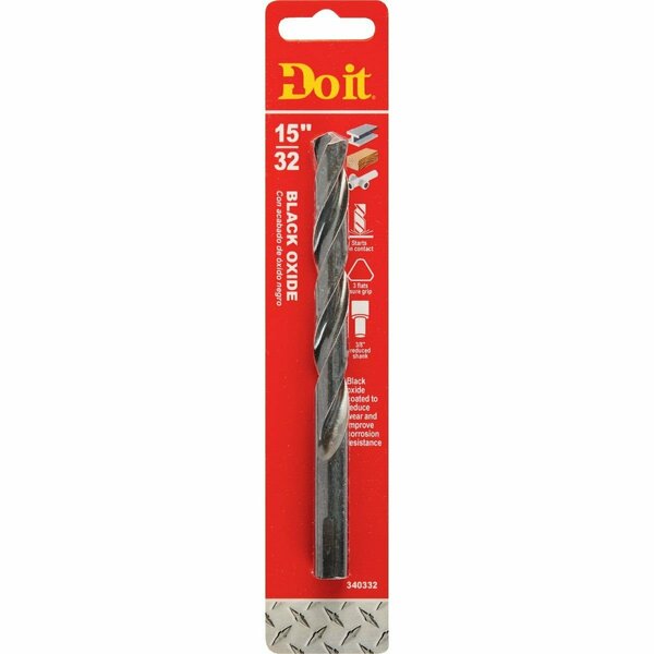 All-Source 15/32 In. Black Oxide Drill Bit 325731DB